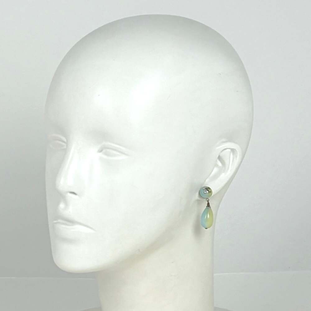 Chanel Cc Logo Earrings Silver-Tone #244033C72B - Picture 6 of 6